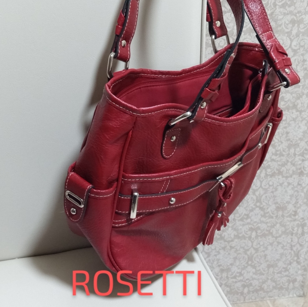 ROSETTI Red Tassel Handbag Purse